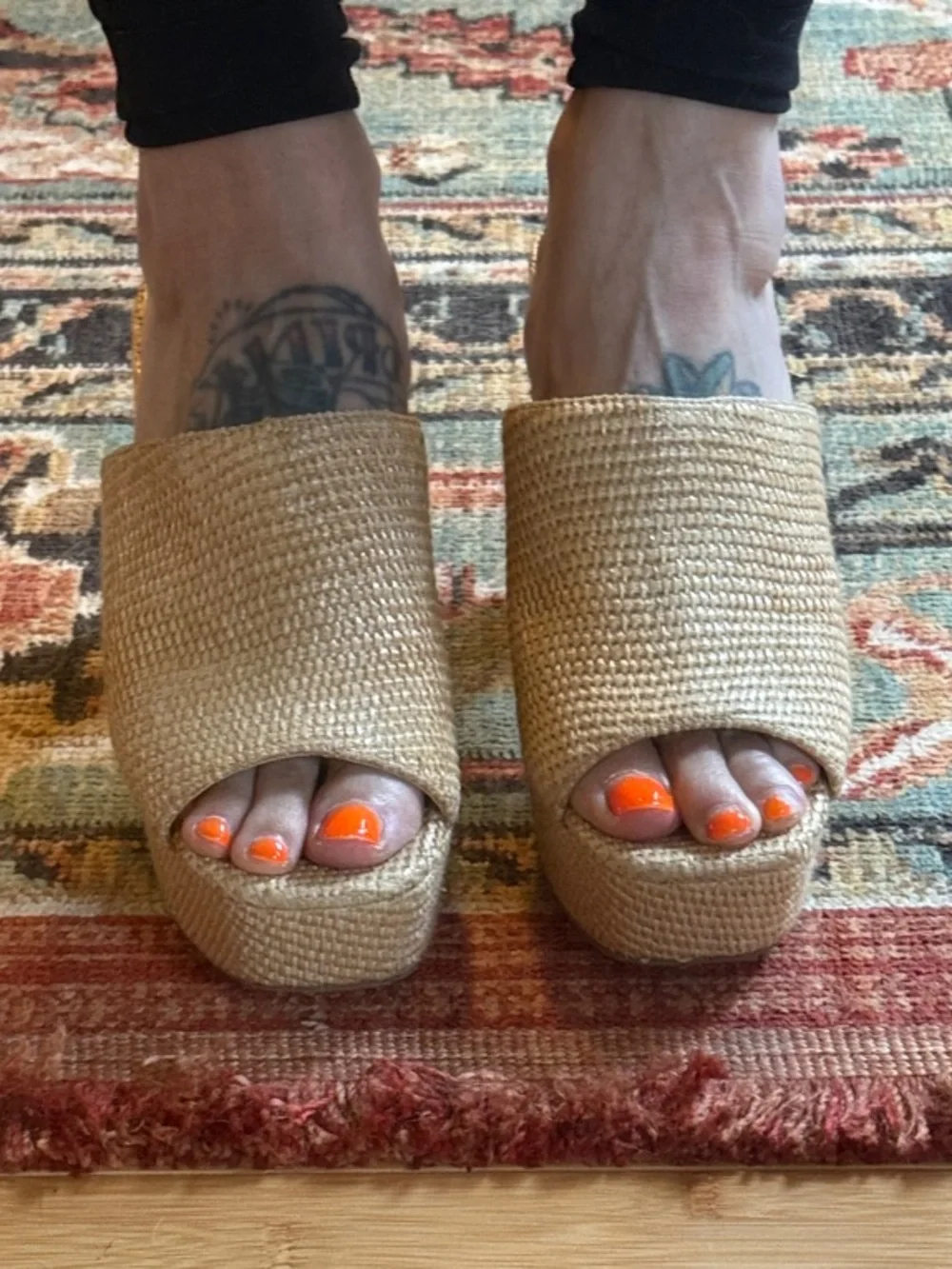 Jessica Simpson Camree Woven Platform Mule Heels - Picture 4 of 11